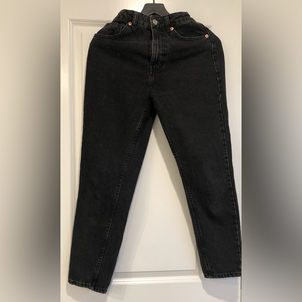 ZARA high waisted black jeans